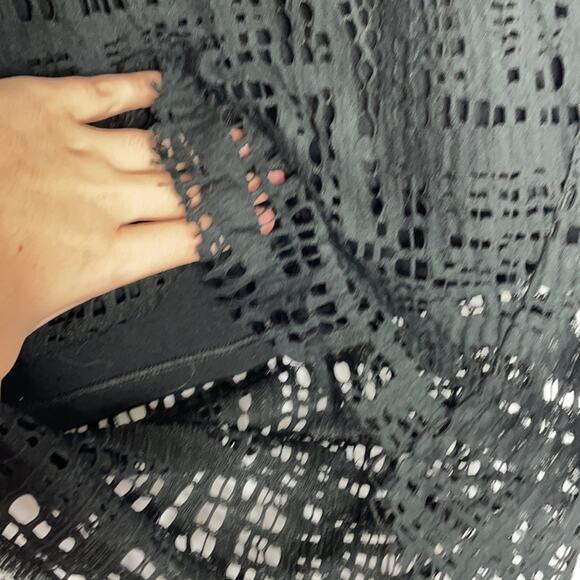 John John black black lace skirt - Picture 4 of 9